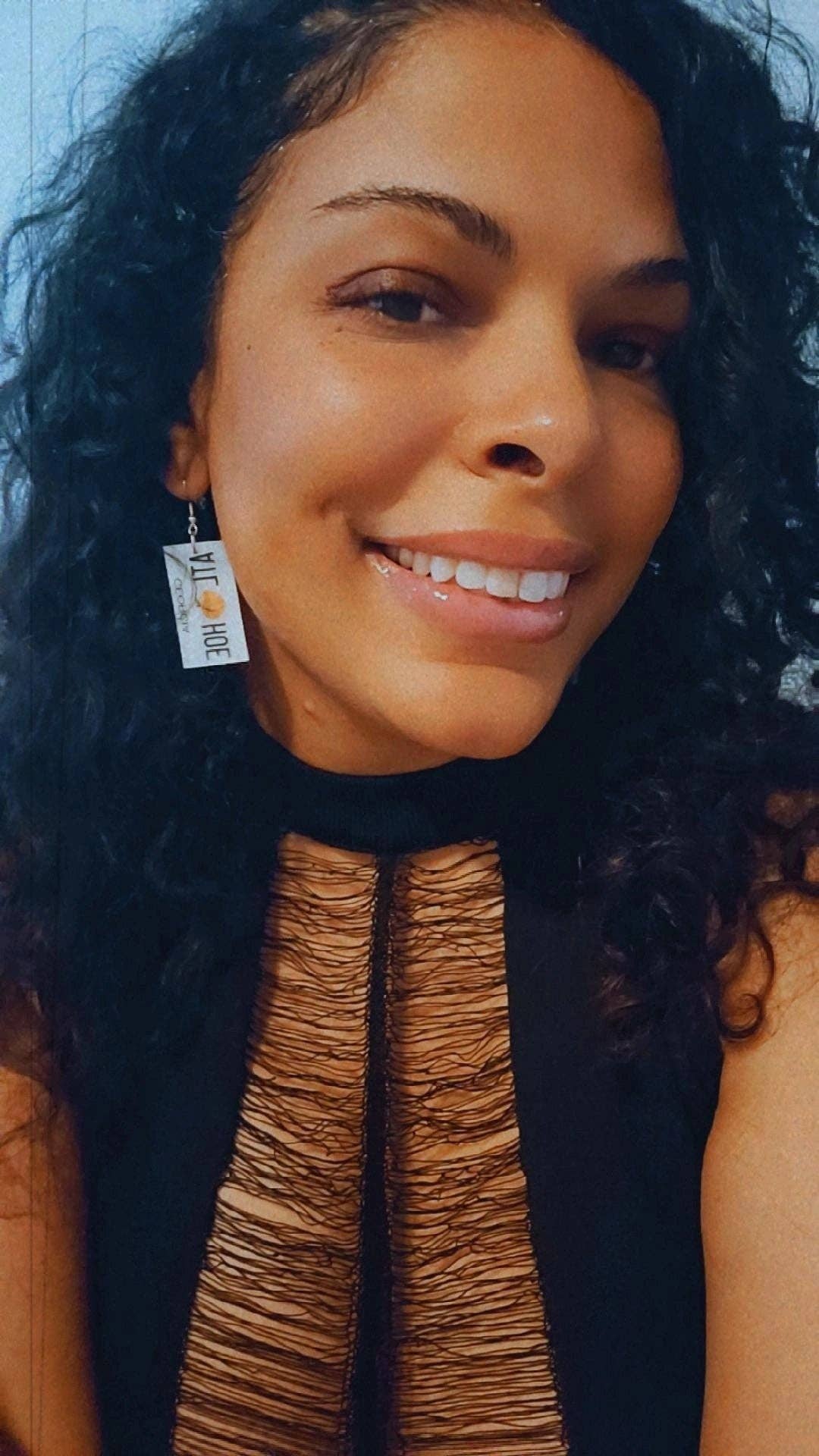 Quirky Bird - Vente Boucles d'oreilles pendantes - ATL HOE | Boucles d'oreilles plaque d'immatriculation de Géorgie | Personnalisables3