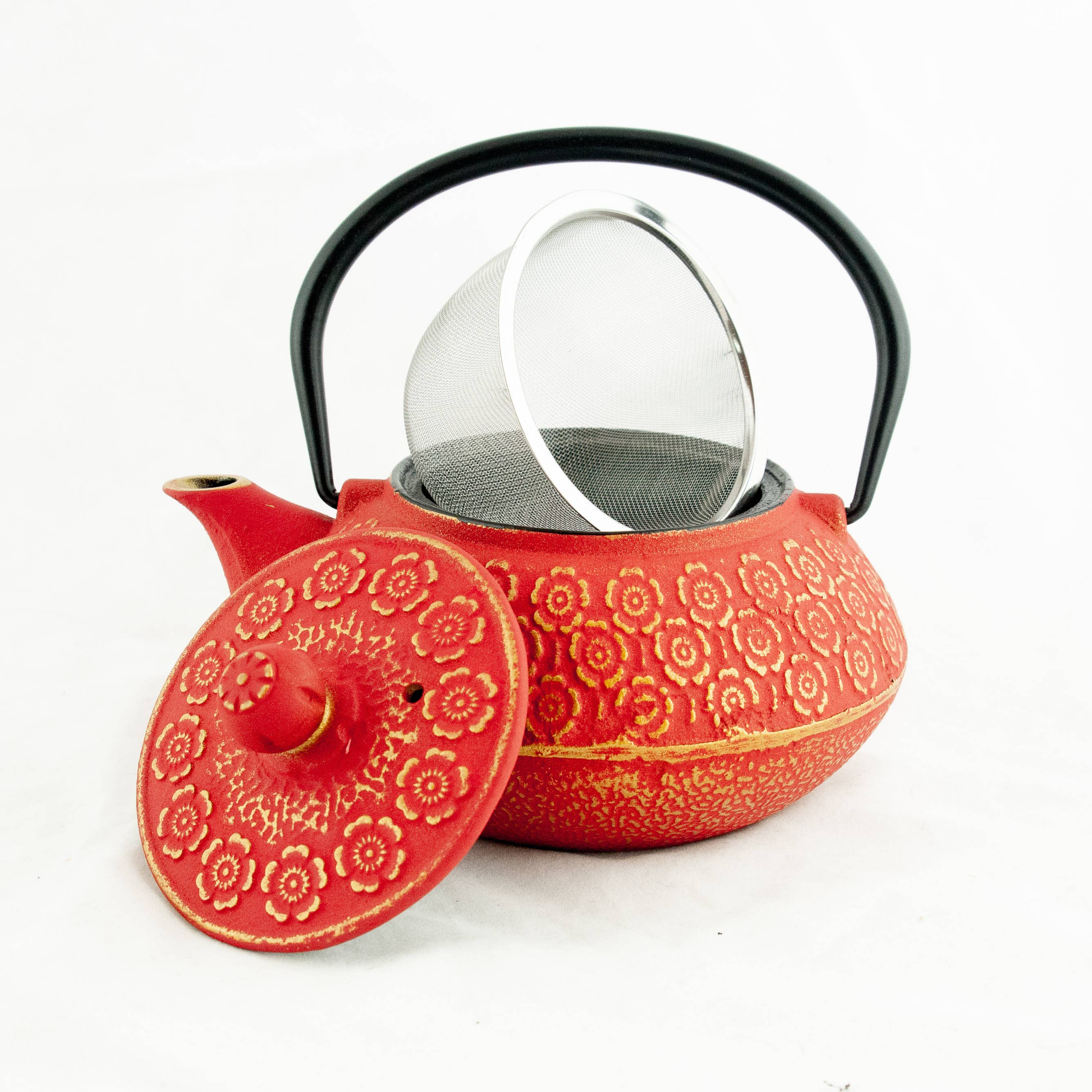 Boulder Tea Company - Wholesale Tea Pot - Red Cast Iron Teapot3