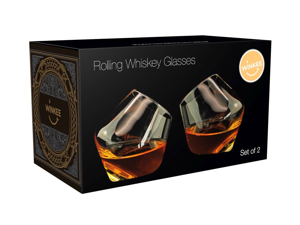 MAGS - Wholesale Cocktail/Liquor Glass - Rolling whiskey glasses, round, set of 22