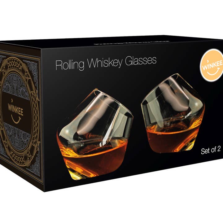 MAGS - Wholesale Cocktail/Liquor Glass - Rolling whiskey glasses, round, set of 22