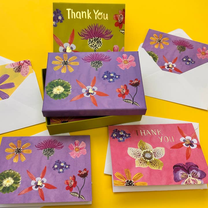 Floral Supernova Boxed Cards - CNB 107 for wholesale by Roger La Borde