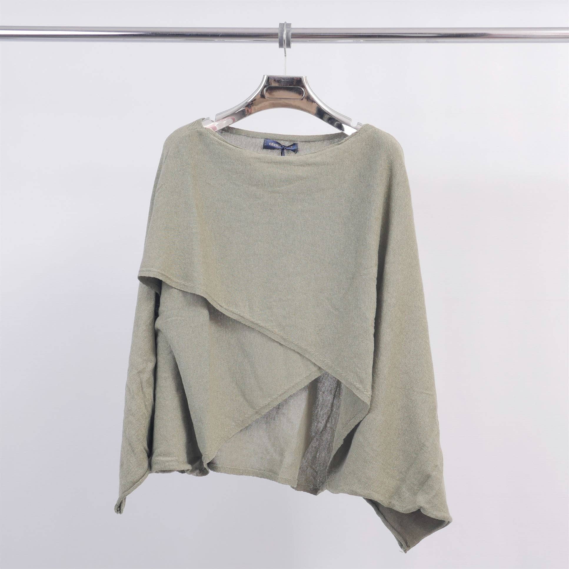 Cecile Wang – wholesale Knitted jumper – Women′s – Oversized cotton sweater DS2314110