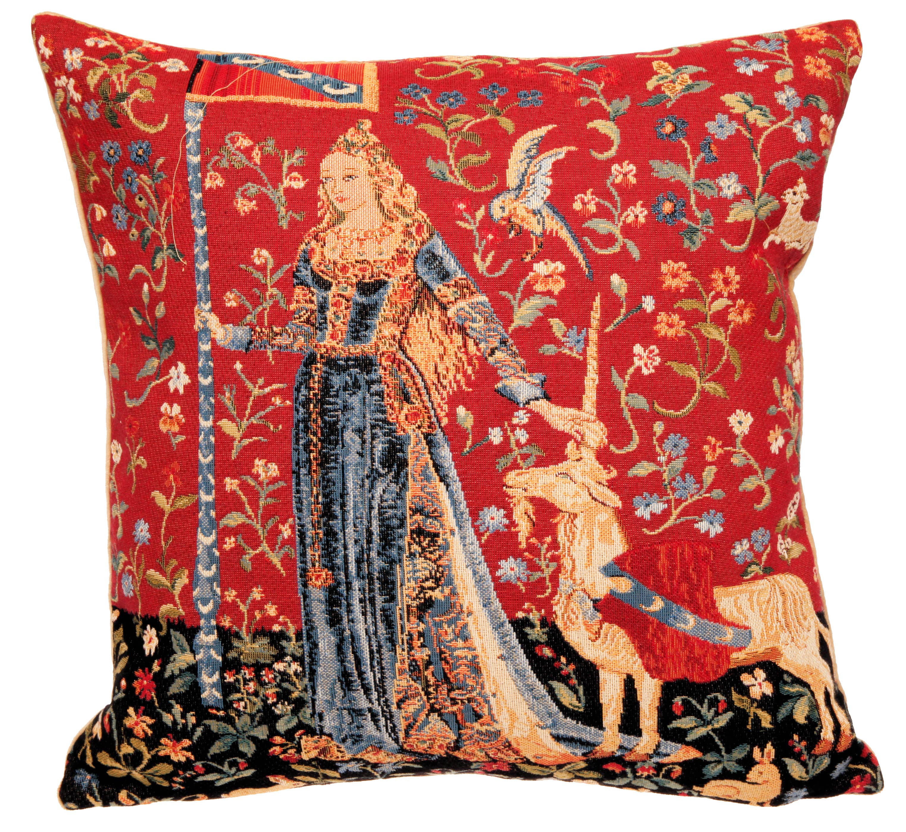 yapatkwa - art of the loom - Wholesale Throw Pillow Cover - Gobelin Pillow Cover | Medieval Decor | Unicorn Gift