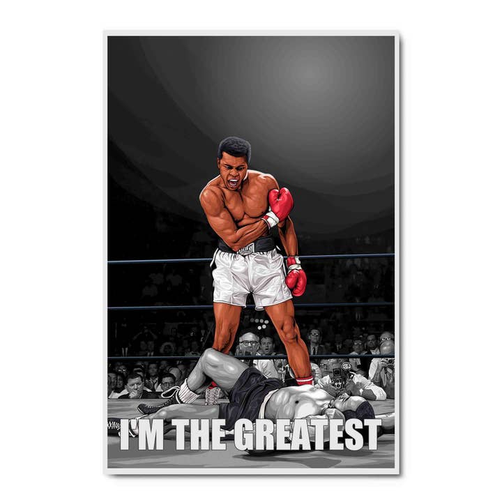 "I'm The Greatest" Muhammad Ali, Acrylic Wall Art for wholesale by ART BLVD