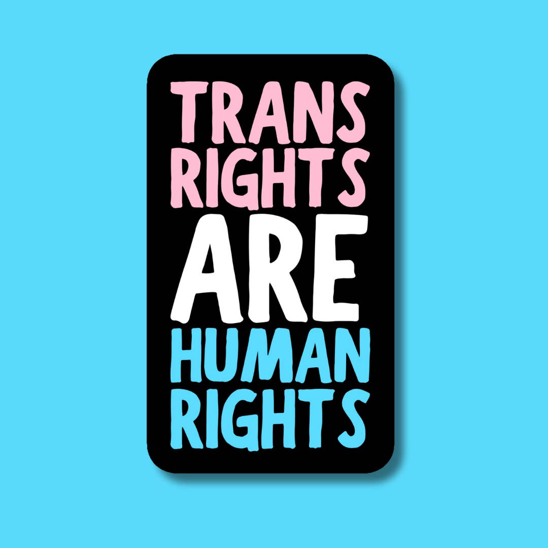 Indigo Maiden - Wholesale Sticker - Trans Rights Are Human Rights Vinyl Sticker
