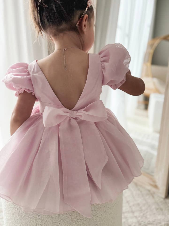 A Little Lacey - Wholesale Dress – Kids - Arabella Girls Pink Dress7