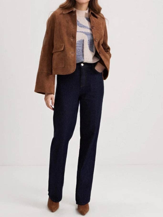 Marron Manteau Trench en Daim Mi-lourd Marron N5Z574 en vente sur Faire2