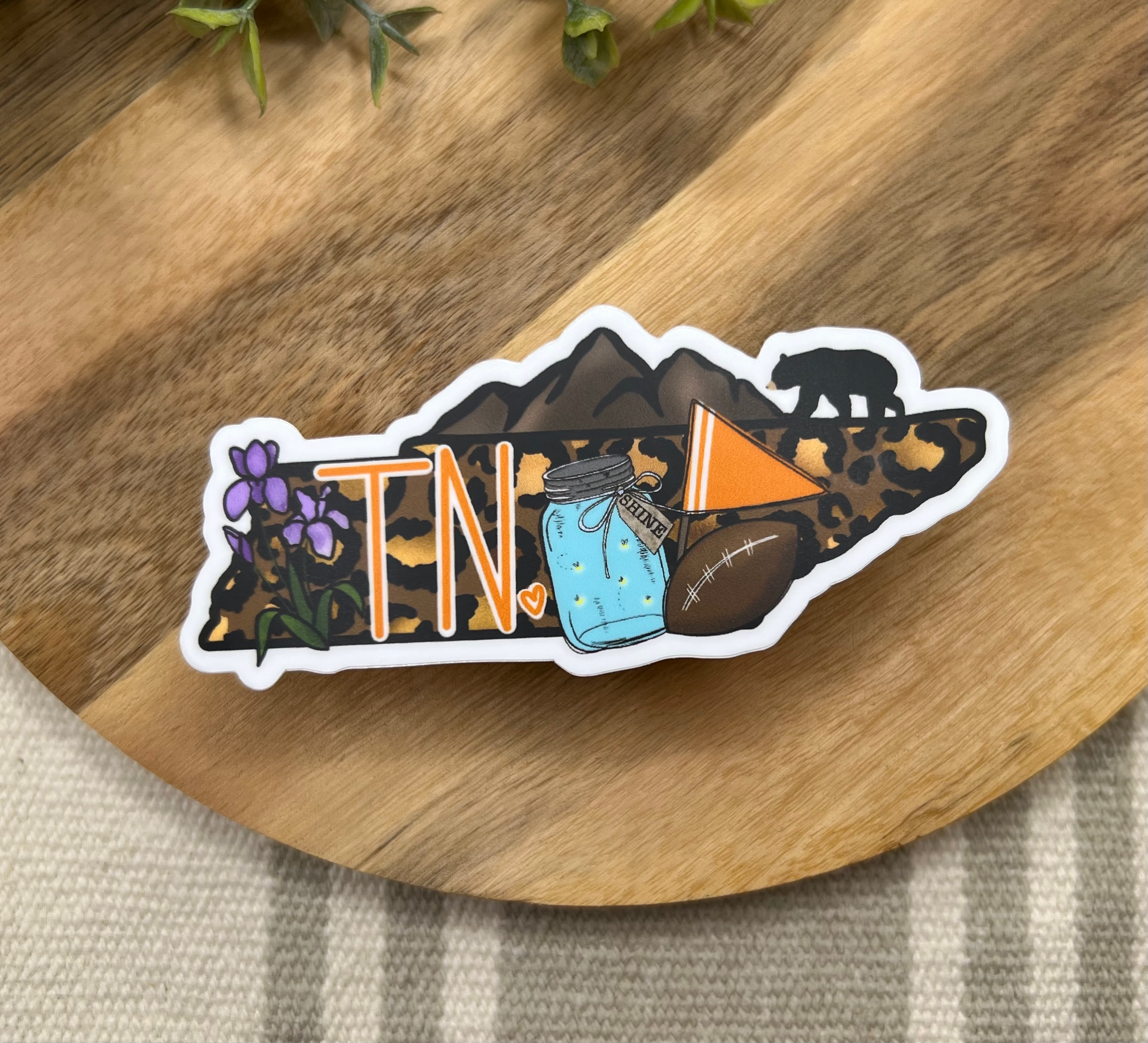 Crafted by Chris Co. - Wholesale Sticker - Tennessee Waterproof Sticker1