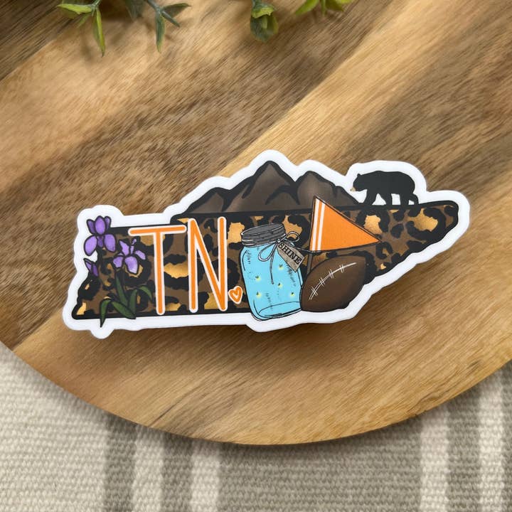 Crafted by Chris Co. - Wholesale Sticker - Tennessee Waterproof Sticker1