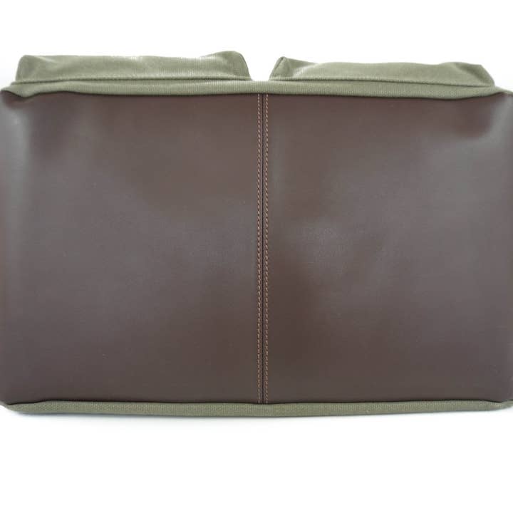 DJANGO - Wholesale Pet Carrier - Dog - Dog Carrier Bag - Olive Green Waxed Canvas and Leather5