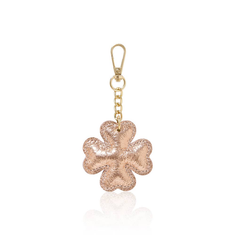 MONTTE DI JINNE – wholesale Keychain – Women's – Lucky Charm – Italian Leather Four-Leaf Clover Keyring4