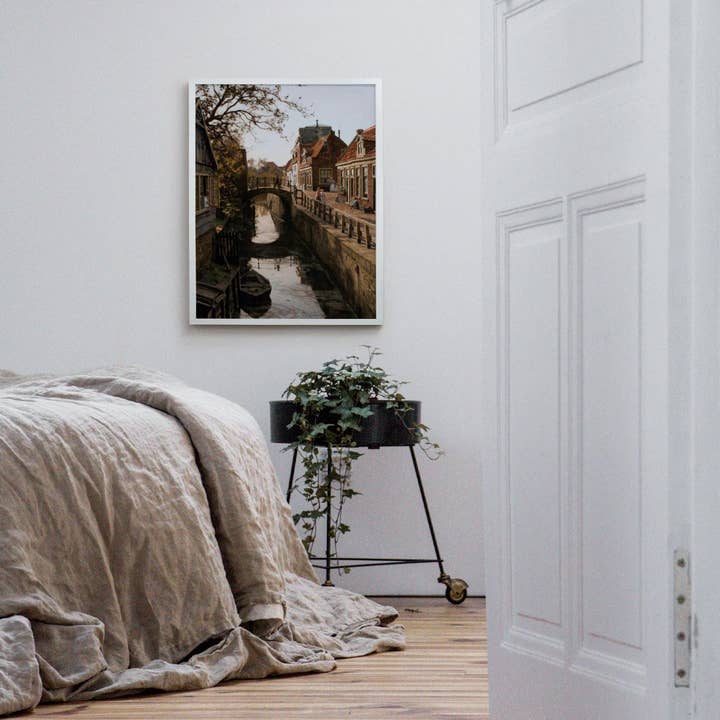 Seaside Art Prints - Wholesale Art Print - Vintage Cityscape Painting Art Print / Handmade Giclée Print