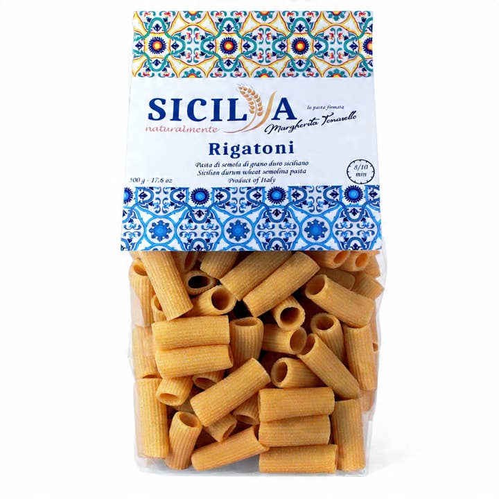 Pasta Rigatoni - Fremstillet i Italien (Sicilien) for engroshandel hos Sicilia naturalmente