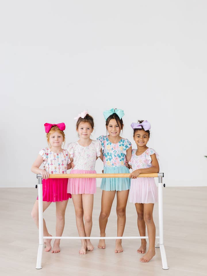 Mila & Rose - Wholesale Leotard - Kids - Ballerina Bows S/S Twirl Leotard