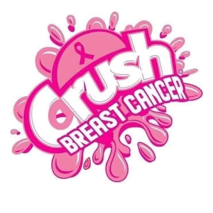 Cáncer de mama aplastado para venta al por mayor de Heart on the Line Designs