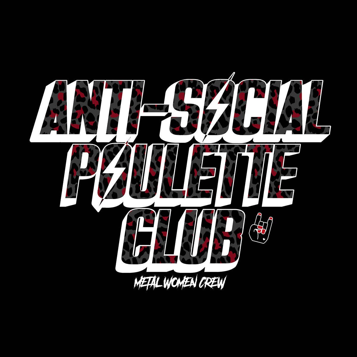 Poulettes Sisters - Wholesale Tank Top - Women's - Women's Tank Top "Anti Social Poulette Club" black1