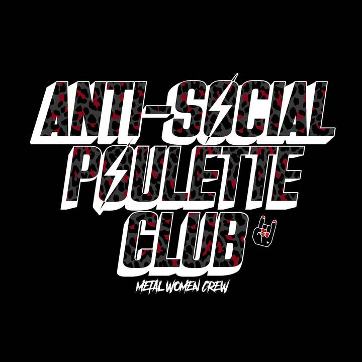 Poulettes Sisters - Wholesale Tank Top - Women's - Women's Tank Top "Anti Social Poulette Club" black1