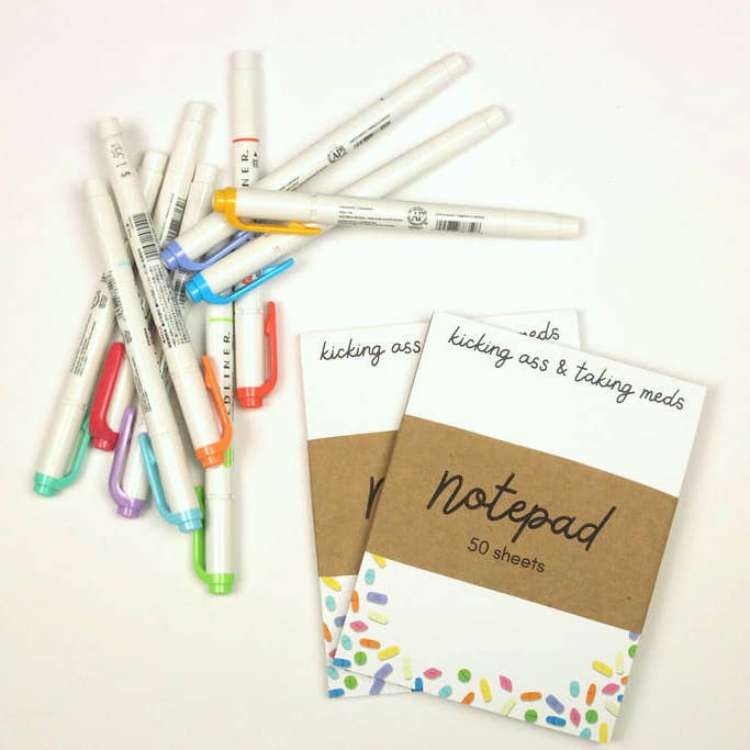 Raspberry Cloud Studio - Wholesale Notepad - Kicking Ass & Taking Meds Notepad3