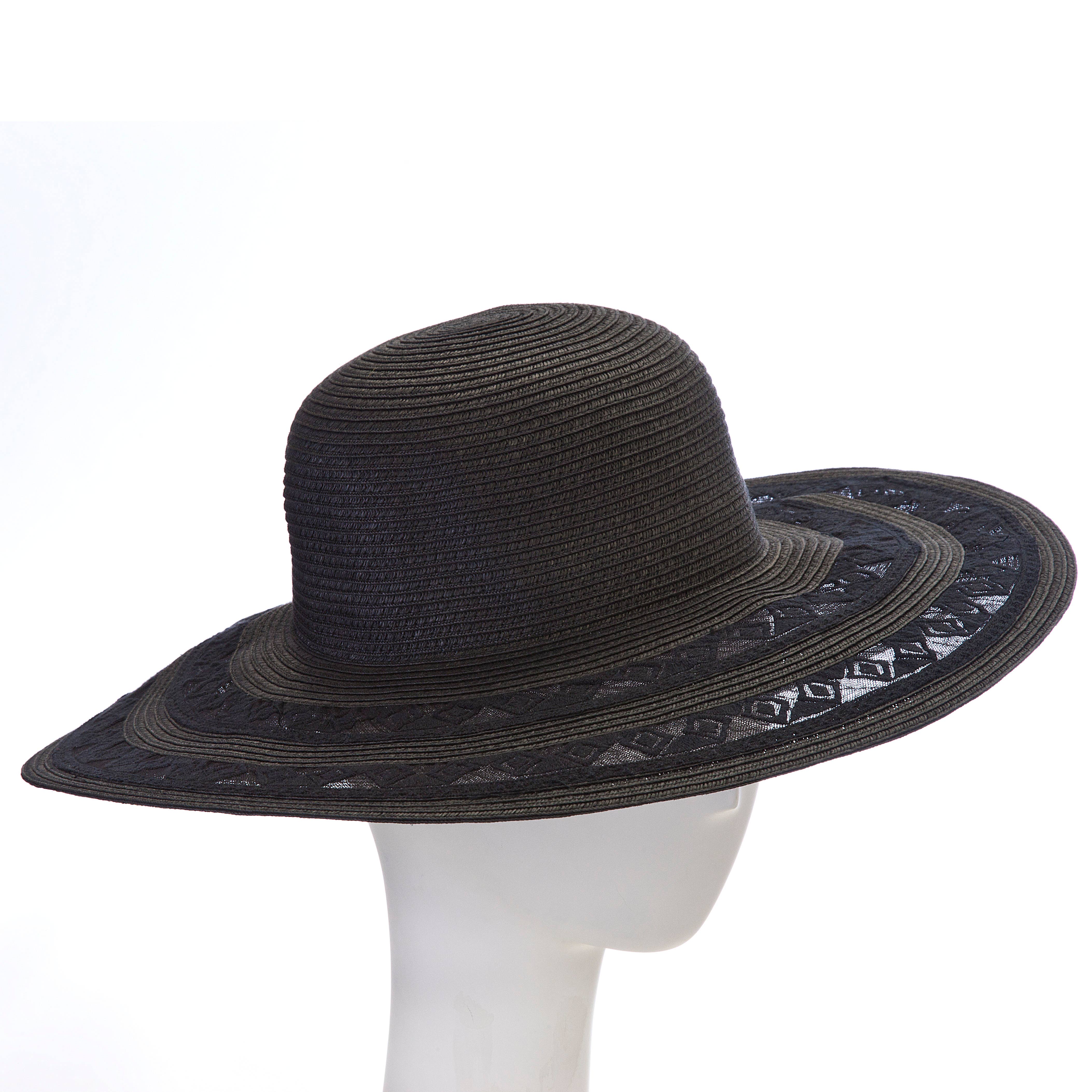 Giovannio - Wholesale Straw Hat - Women's - Delight Chic Women's Straw Hat with Lace0