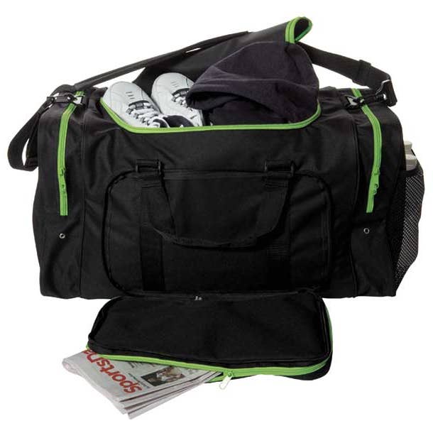 SD624 Large Square Duffel Team Bag 24″ in Five Trim Colors for wholesale by Sassi Designs