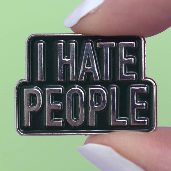 Eu Odeio People Pin Esmalte por atacado de Classy Cards Creative