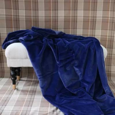 Bedrunner van luxe nepbont in indigo, 130 x 250 cm voor wholesale door HemsidanDesign