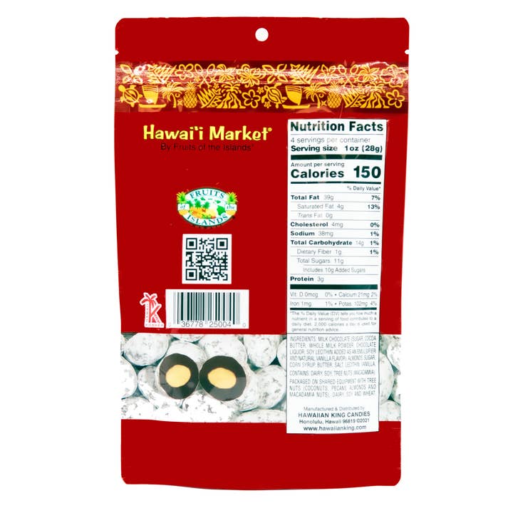 Hawaiian King Candies - Wholesale Chocolate Covered Sweets - Hawaii Market Choc Covered Toffee Coated Almonds 4oz /24C2