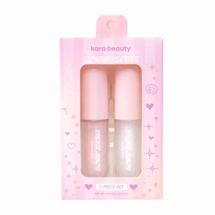 Glowin' 2GETHER Lip Gloss Set for wholesale by Kara Beauty