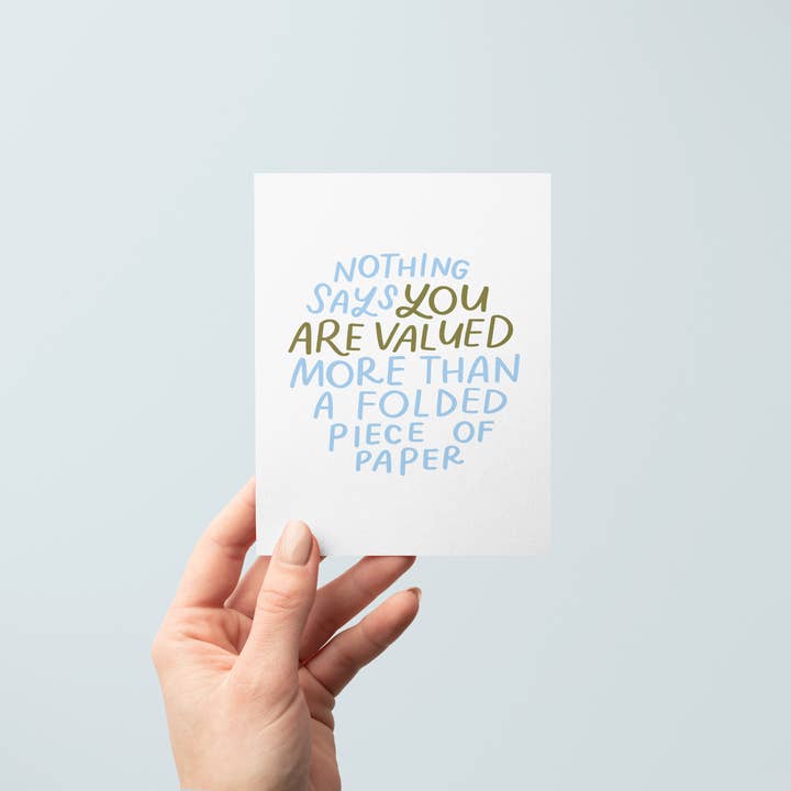 Just Follow Your Art - Vendita all'ingrosso Biglietti di ringraziamento - Biglietto di carta piegato | Biglietti di ringraziamento sarcastici1