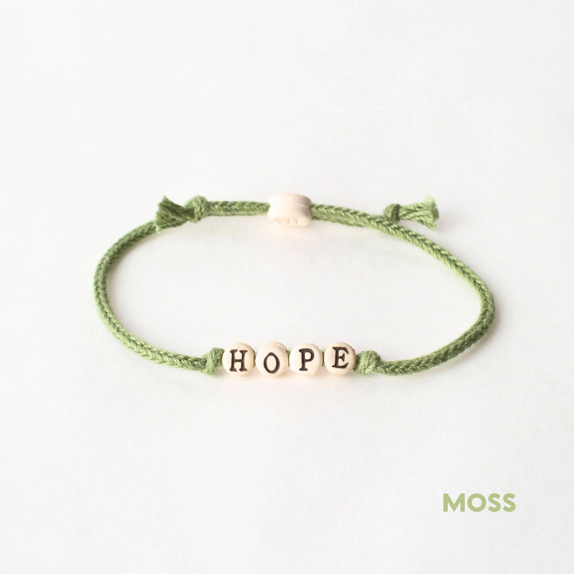 MudLOVE - Wholesale Woven/Braided Bracelet - HOPE - Friendship Bracelet on Hand-woven Cotton Cord2