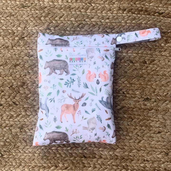 Lille våd taske - Woodlands for engroshandel hos Bamboo Baby Bum
