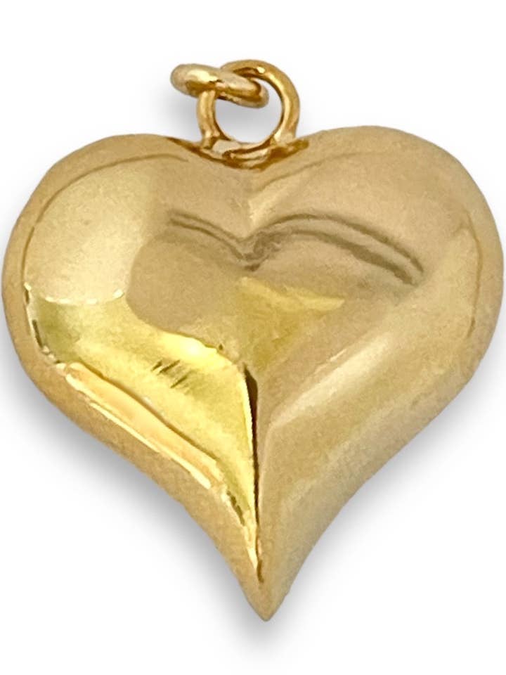 Ciondolo a forma di cuore gonfio - Charm BAR per la vendita all'ingrosso da parte di Shiver + Duke