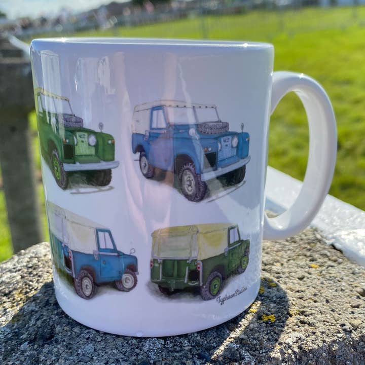 Typhoon Studios - Wholesale Coffee Mug - Land Rover Series 2 Coloured Mug2