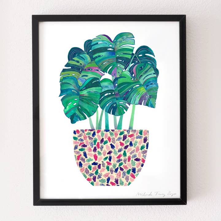 Monstera Imprimé Pot pour la vente par Party Mouse Studio