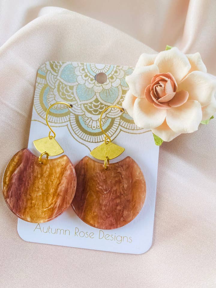 Boho Acrylic Earrings 6 for wholesale by Autumn Rose Designs