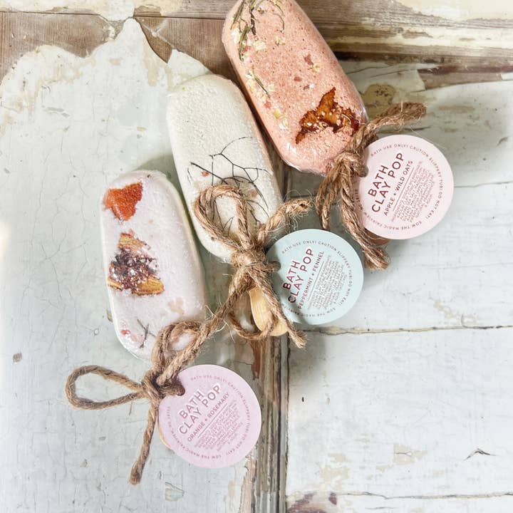 Sow the Magic - Wholesale Bath Bomb/Fizz - Botanical Bath Clay Pops With Dried Fruit and Epsom Salt