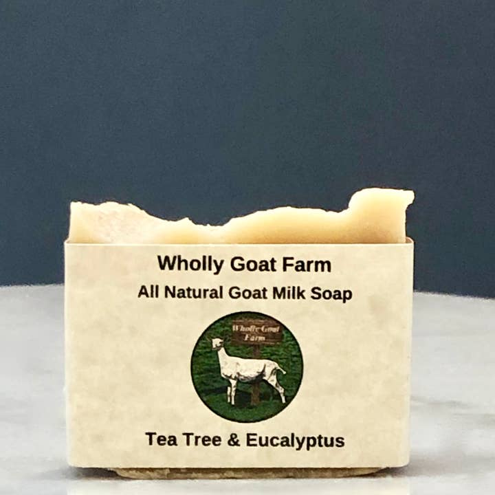 Goat Milk Soap - Tea Tree & Eucalyptus for wholesale by Wholly Goat Farm