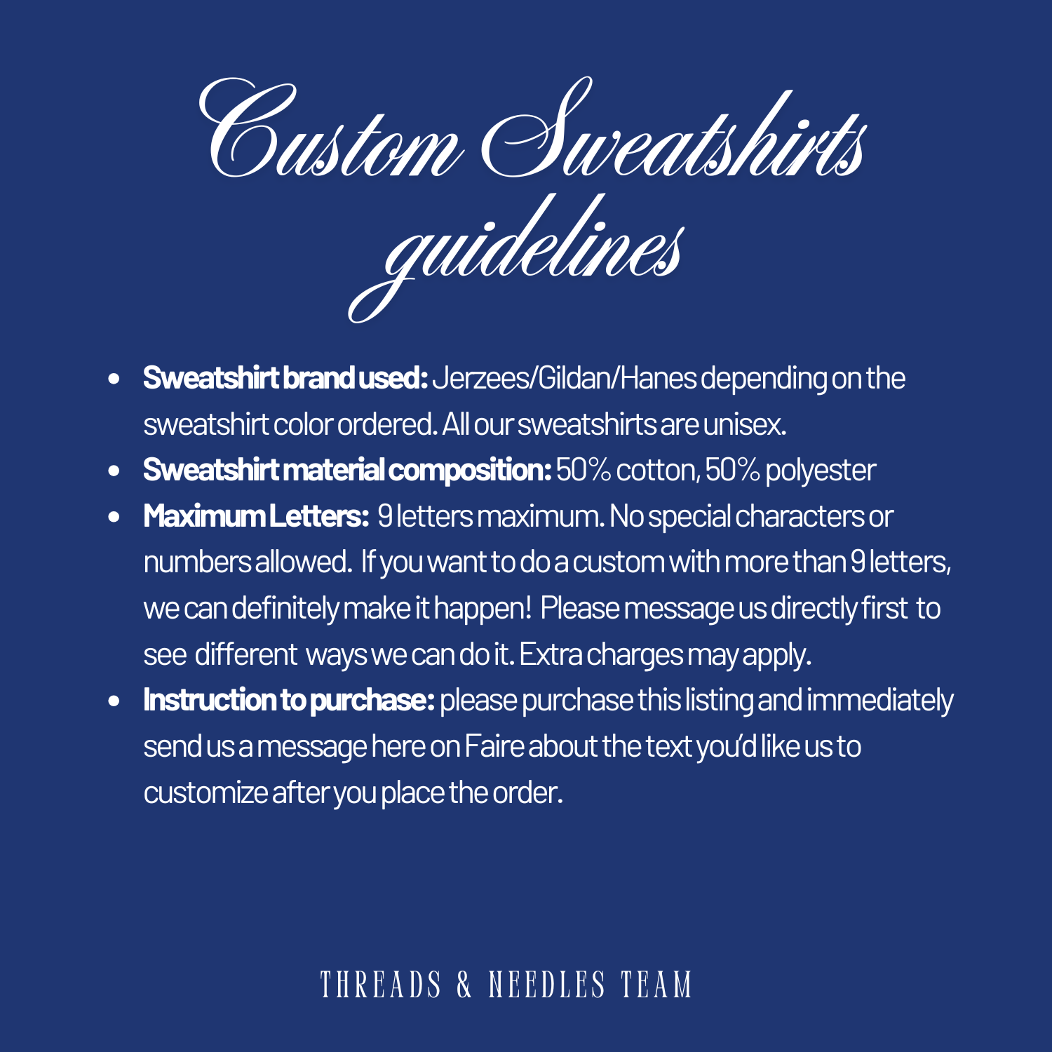 Threads And Needles, INC. - Wholesale Sweatshirt - Women's - Custom Crewneck Sweatshirt, Custom State & City Sweatshirt2