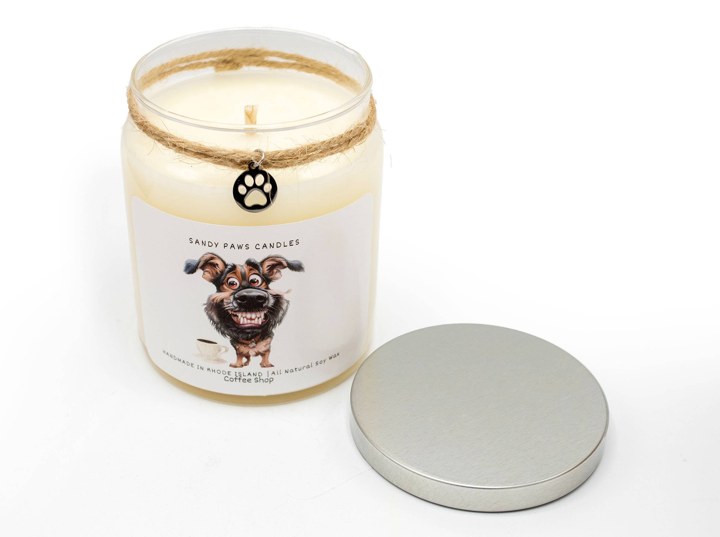 Sandy Paws Candles - Wholesale Jar/Filled Candle - Quirky Dogs - Soy Wax Candles24