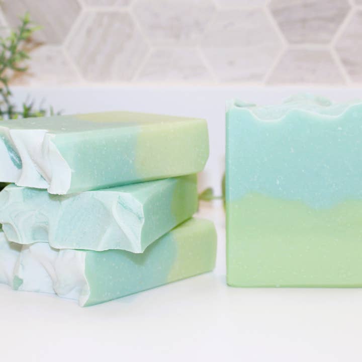 Sage Eucalyptus Soap Bar, Spring Garden Plant, Vegan Formula for wholesale by Baba Yaga Designs LLC