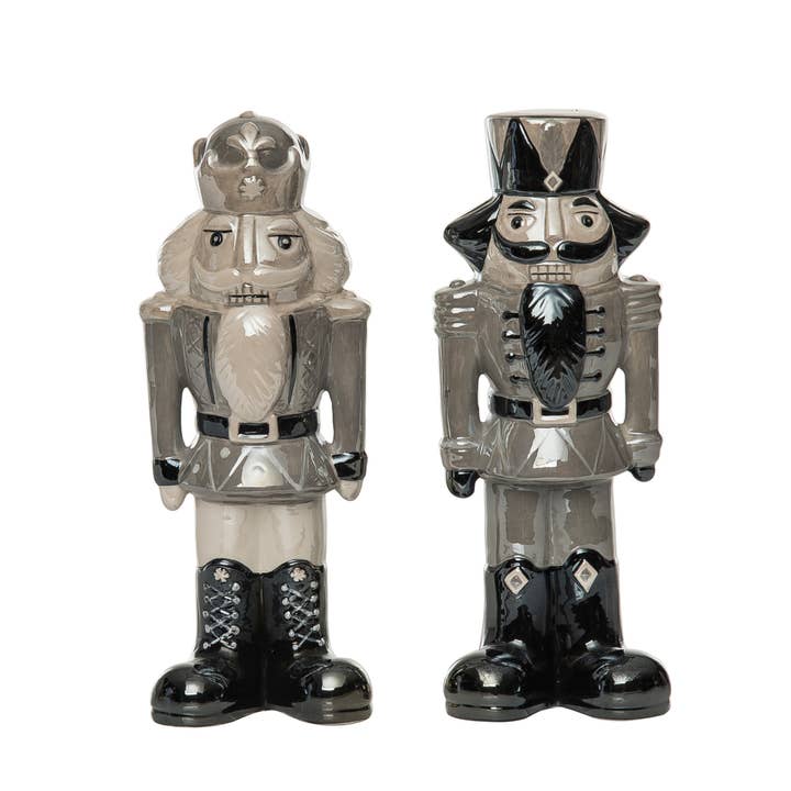 Transpac - Wholesale Decorative Figurine - CLOSEOUT Christmas Ceramic Elegant Nutcracker Figurine Set 2