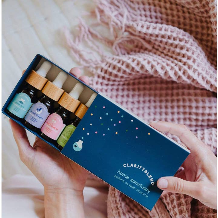 Home Sanctuary Essential Oil Diffuser Blend Set for wholesale by Clarity Blend Aromatherapy
