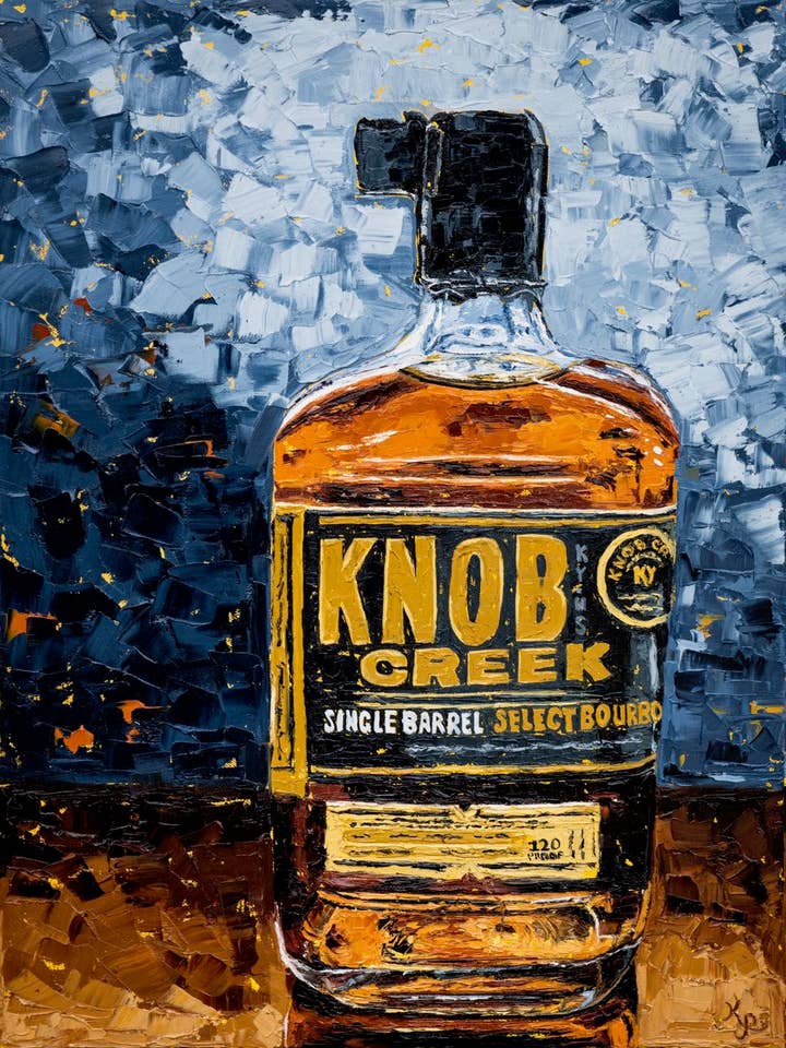 Bourbon Print "Knob Creek" for wholesale by Kim Perry Studio