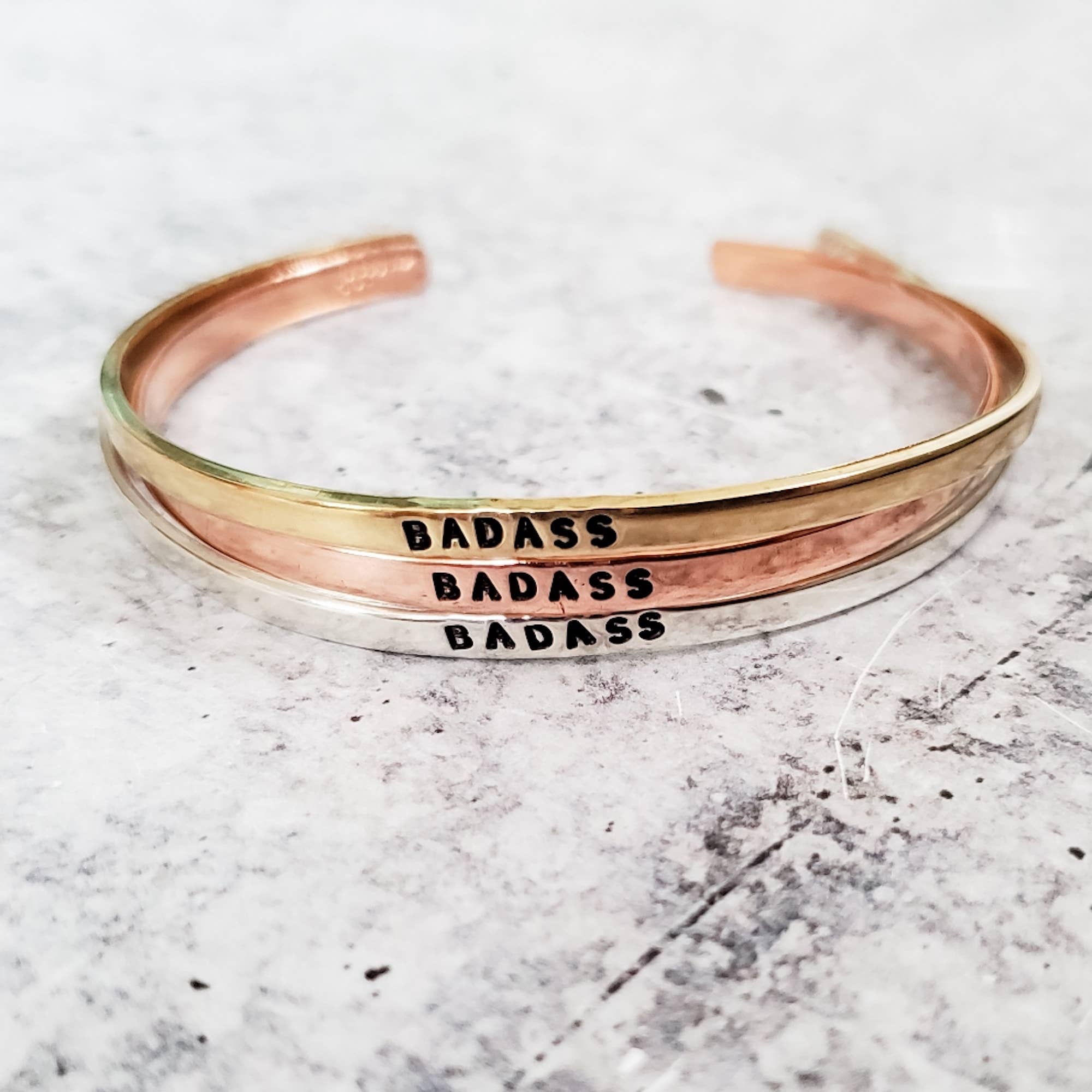 Salt and Sparkle - Wholesale Cuff Bracelet - BADASS Skinny Adjustable Cuff Bracelet0