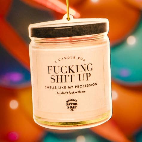 Whiskey River Soap Co. - Wholesale Car Freshener - Unisex - Fucking Shit Up WTF Air Freshener | Funny Car Air Freshener0