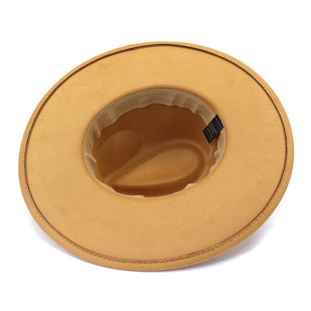 Suzie Q USA - Wholesale Fedora - Women's - Big Brim Peach Heart Top Aztec Pattern Belt Jazz Hat15