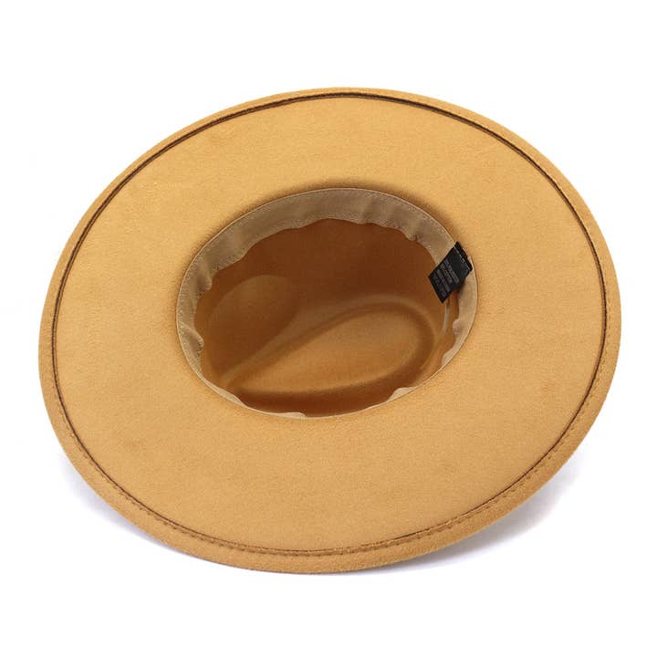 Suzie Q USA - Wholesale Fedora - Women's - Big Brim Peach Heart Top Aztec Pattern Belt Jazz Hat15