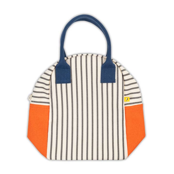 Fluf - Wholesale Lunch Bag/Box - Zipper Lunch - Pencil Stripe Nautical2
