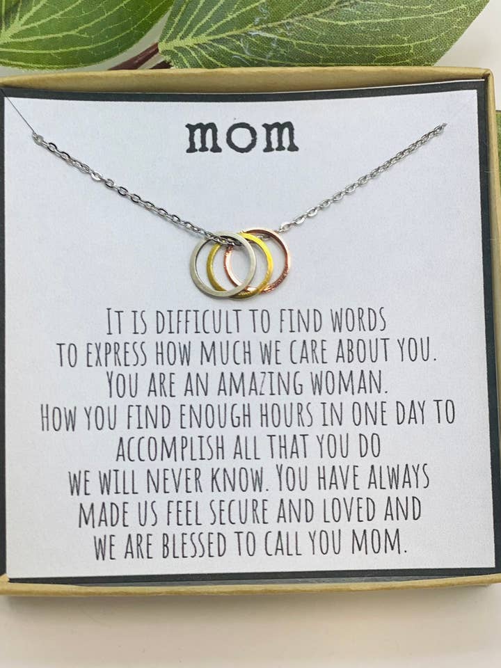 Gift for Mom, Mom Necklace, Mother's Day Gift, Mom Gifts for wholesale by Little Happies Co