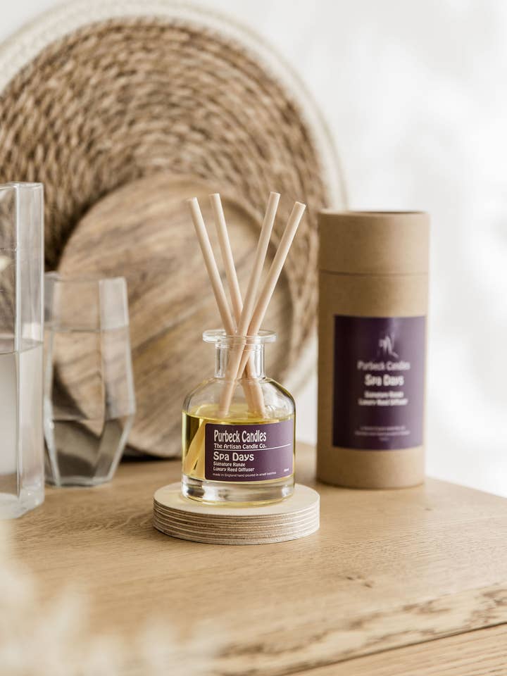 Signature Range Luxury Reed Diffuser - Spa Days for wholesale by Purbeck Candles